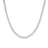 Aurate New York Gold Ball Necklace 6mm In White