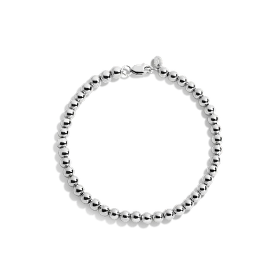 Aurate New York Gold Ball Bracelet In White