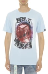 Cult Of Individuality Cotton Graphic Tee In Baby Blue
