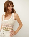 Veronica Beard Nabella Knit Wavy Tank In Multi