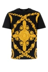 Versace Maschera Baroque Print T-shirt In Black