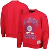 TOMMY JEANS TOMMY JEANS RED LA CLIPPERS PETER FRENCH TERRY PULLOVER CREW SWEATSHIRT
