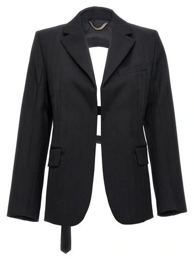 Victoria Beckham Backless Jackets Black In 1 Black