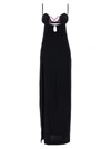 Nensi Dojaka Long Dress With Heart Detail