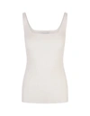 Fabiana Filippi Ribbed-knit Tank Top In White