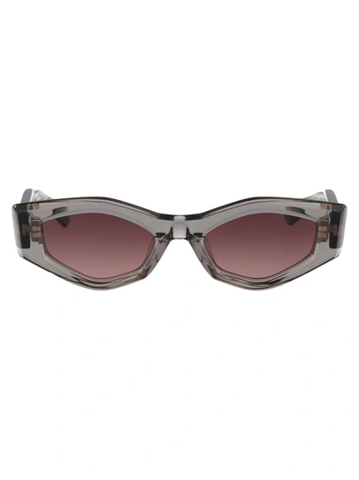 Valentino Sunglasses In 101c Gry - Gld