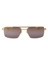 Valentino Vi Studded Rectangular Sunglasses In 111b Gld - Brn