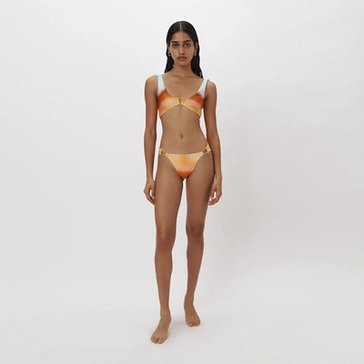 Jonathan Simkhai Francesca Bikini Bottom In Sunset Blur Orchid