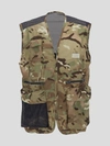 Lc23 Nylon Vest In <p> Vest In Multicolor Nylon With Military Print And Contrasting Mesh Details