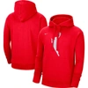 Nike Red Wnba Logowoman Team 13 Cropped Pullover Hoodie In Red