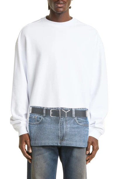 Y/project White Jean-paul Gaultier Edition Sweatshirt