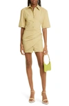 Jacquemus La Robe Camisa Mini Dress In Green