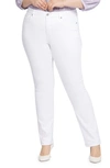 Nydj Marilyn Straight Leg Jeans In Optic White
