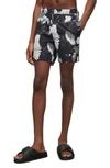 ALLSAINTS FREQUENCY FLORAL SWIM TRUNKS
