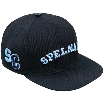 PRO STANDARD PRO STANDARD BLACK SPELMAN COLLEGE JAGUARS ARCH OVER LOGO EVERGREEN SNAPBACK HAT