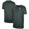 NIKE NIKE  GREEN MICHIGAN STATE SPARTANS SIDELINE COACHES PERFORMANCE TOP