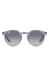 Ray Ban Junior 44mm Round Sunglasses In Blue Gradient