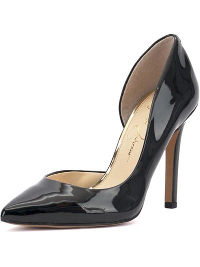 Jessica Simpson Claudette Womens D'orsay Heels In Black