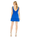 Mac Duggal Blue Tiered Ruffle Fit & Flare Mini Dress In Royal Blue
