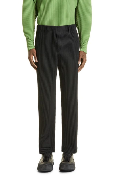 Issey Miyake Bow Straight Pant In Black