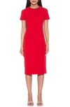 Alexia Admor Quinn Stretch Sheath Dress In Red