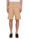 Aspesi Lou Bermuda Shorts Elastic Waistband In Yellow
