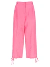 Msgm Synthetic Fibers Trousers In Pink