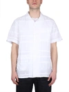 Engineered Garments White Patchwork Shirt In White