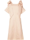 CHLOÉ ribbon sleeve shift dress,17ERO6817E142