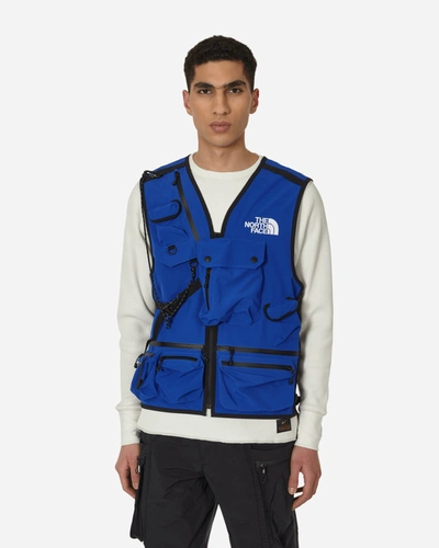 The North Face Multi Pockets Vest In Blue