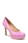 Naturalizer Camilla Patform Pump In Wild Rose Pink Leather