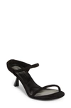 Khaite Seigel 65mm Suede Sandals In Black
