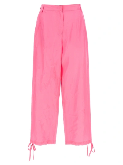 Msgm Carrot Trousers In Pink