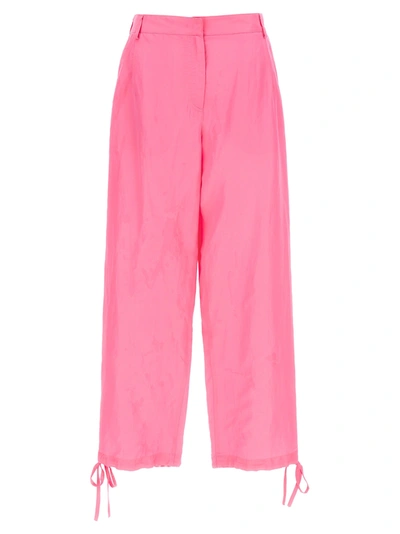 Msgm Synthetic Fibers Trousers In Pink