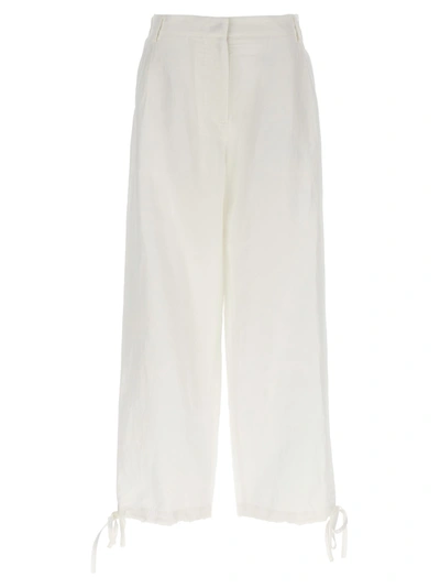 Msgm Carrot Pants In White