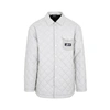 Egonlab Logo-patch Quilted Shirt In Grey