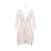 Isabel Marant Fabuela Handkerchief-hem Dress In Pink &amp; Purple