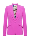 L Agence Chamberlain Blazer In Bright Violet/large Botanical