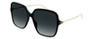 GUCCI GG1267SA 001 SQUARE SUNGLASSES