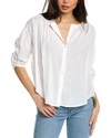 Splendid Fiorella Linen-blend Blouse In White