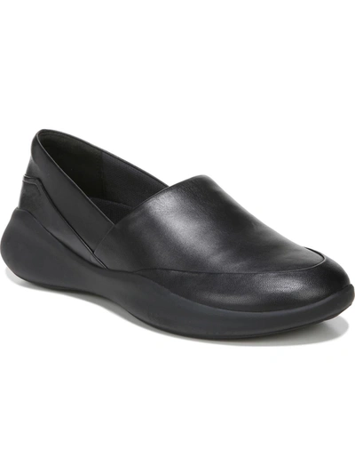 Naturalizer Ease Womens Leather Comfort Slip-on Sneakers In Black
