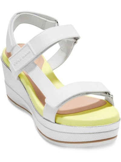 Cole Haan Ga Ayer Womens Wedge Ankle Strap Wedge Sandals In Multi