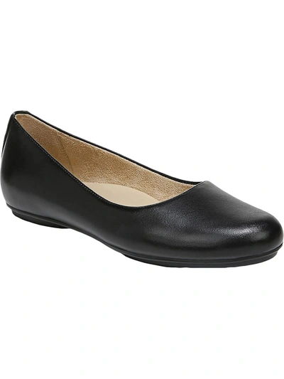 NATURALIZER MAXWELL WOMENS LEATHER SLIP ON BALLET FLATS