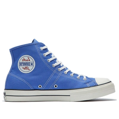 Converse Lucky Star   Ozone Blue Canvas High Top Sneakers In Multi