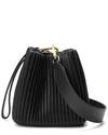 TIFFANY & FRED PLEATED LEATHER SHOULDER BAG