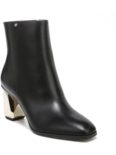 Franco Sarto Tiera Womens Leather Booties In Black