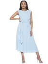 Alexia Admor Paris Sleeveless Asymmetric Tie Midi Dress In Blue