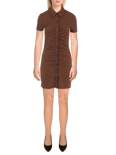 Sanctuary Womens Casual Slim Fit Mini Dress In Brown