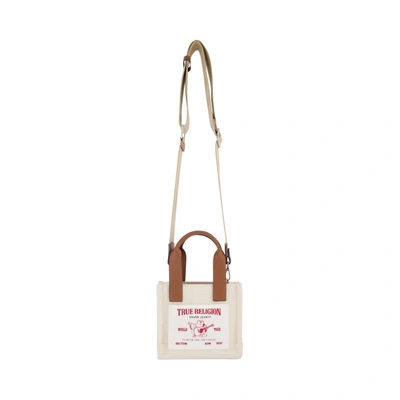 True Religion True Religon Mini Tote In Beige