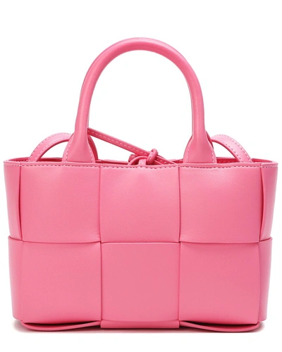 Tiffany & Fred Smooth Leather Top Handle Shoulder Bag In Pink